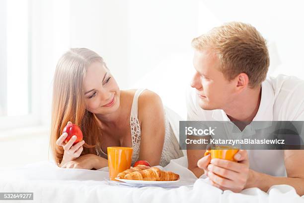 Romantic Breakfast Stock Photo - Download Image Now - 2015, Adult, Adults Only