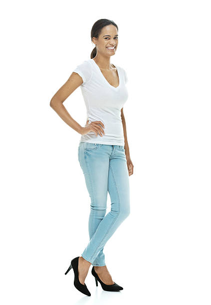 istock Cheerful casual woman looking at camera 532664145