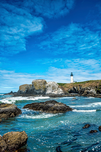 Yaquina Head Lighthouse, Oregon Coast.