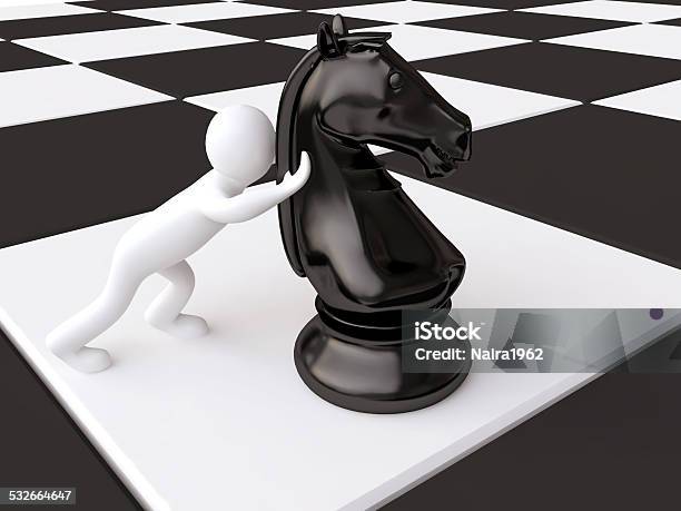 Foto de Xequematexadrez Derrotar Ou Conceito Premiado e mais fotos de stock  de Branco - Branco, Cavalo - Peça de xadrez, Cor Preta - iStock