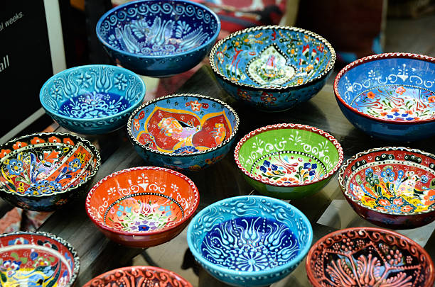 istock Classical Turkish ceramics on the market 532665037