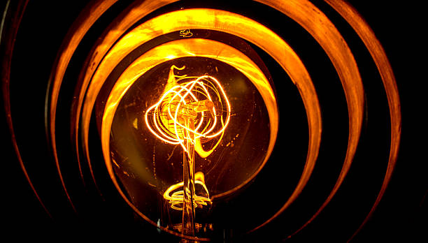 Abstract View of an Old Ligh Bulb