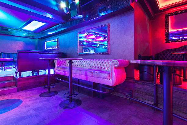 istock Nightclub with colorful lights 532665563