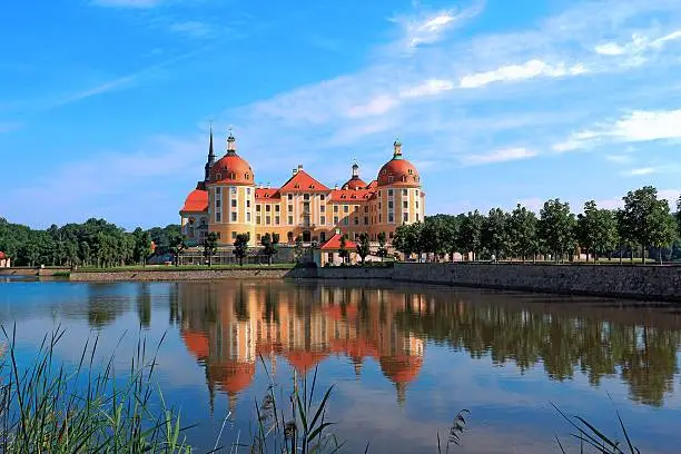 Schloss Moritzburg in Saxony, Germany.