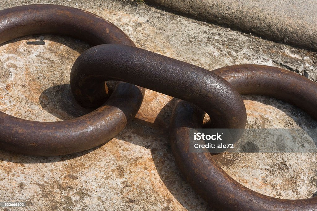 Transportation - Ships and boats Mooring chain 2015 Stock Photo