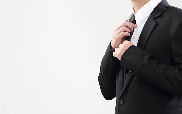 istock Smart Businessman adjust his tie before start with job 532667793