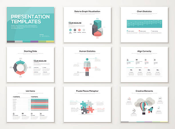 Creative infographic presentation templates and business brochures vector art illustration