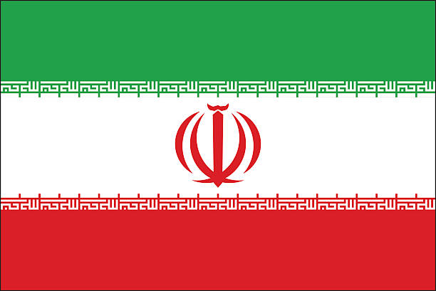 Iran flag vector art illustration