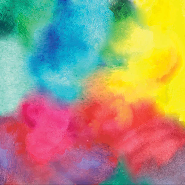 istock colorful watercolor stain with aquarelle paint blotch 532669513