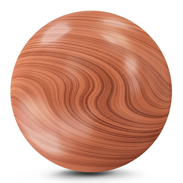 istock Wooden Ball isolated on white background 532669789
