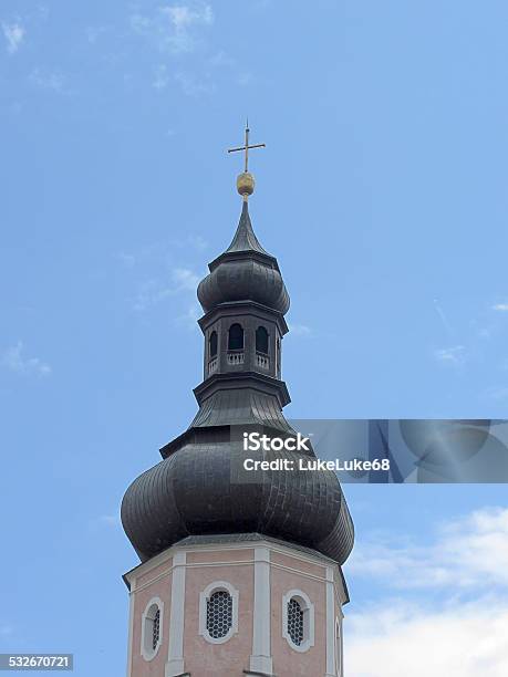 Bell Tower Castelrotto Stock Photo - Download Image Now - 2015, Alto Adige - Italy, Bell Tower - Tower