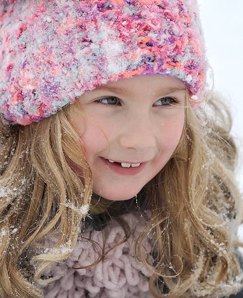 istock Little girl in snow scenery. 532671223