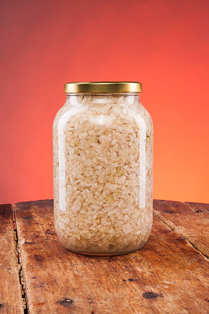 istock Salad jar on a wooden table 532671583