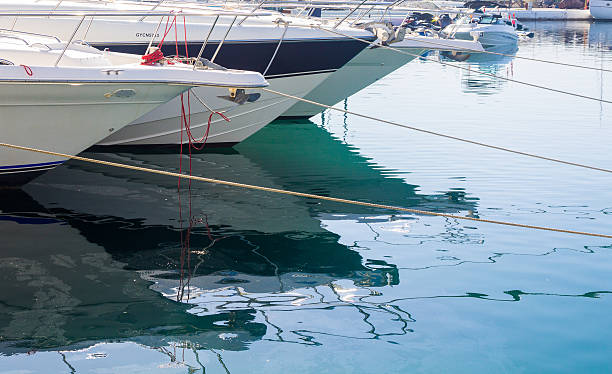 istock the bow boats moored at a marina 532680857