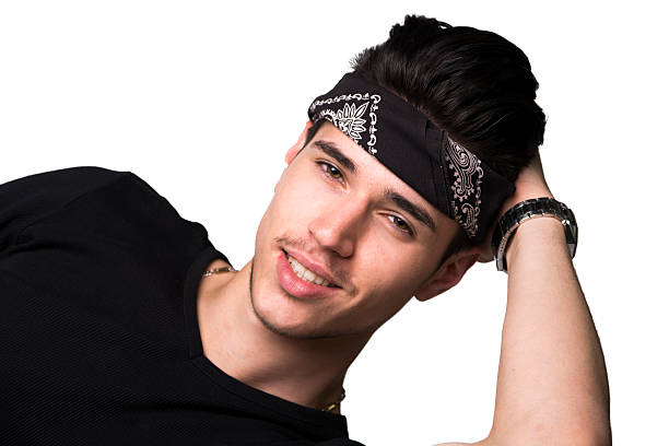 istock Friendly handsome young man with headband smiling 532681087