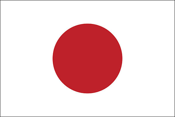 Japan flag vector art illustration