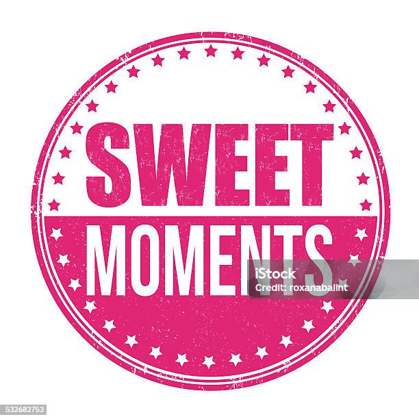 Sweet Moments Stamp Stock Illustration - Download Image Now - 2015, Abstract, Business
