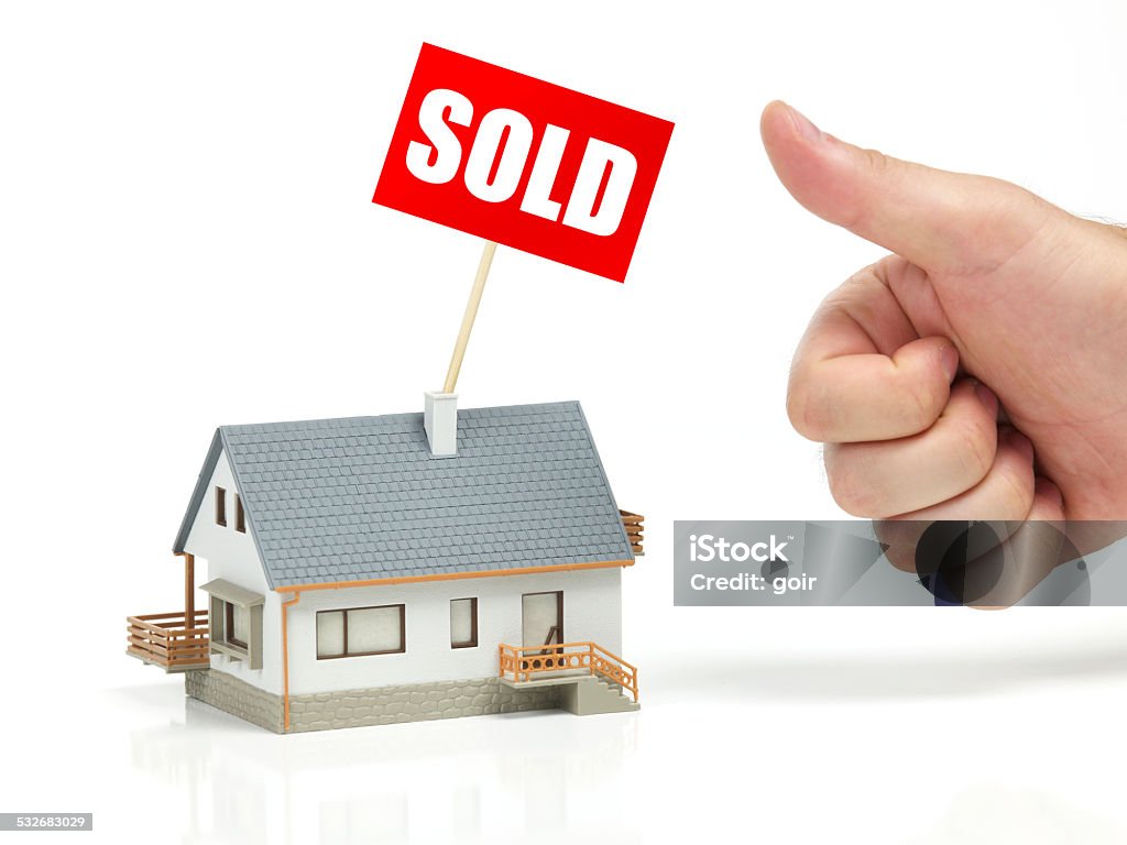 Sold house Sold and ok sign 2015 Stock Photo