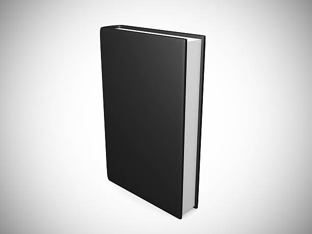 istock front view of Blank book cover black 532684589