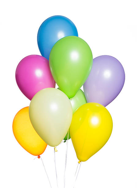 istock Colorful Balloons on White Background 532686317