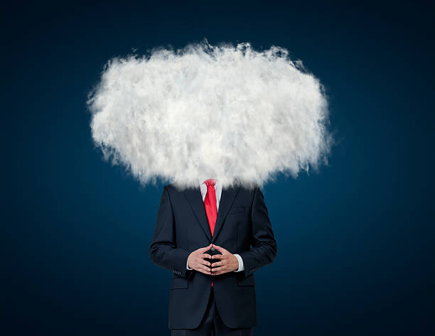 istock Businessman with cloud on his head 532686469