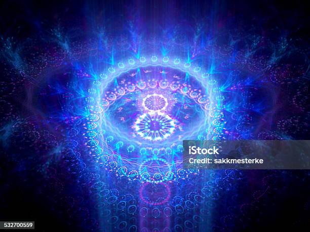 Glowing Chakra In Space Stock Photo - Download Image Now - 2015, Artificial, Blue