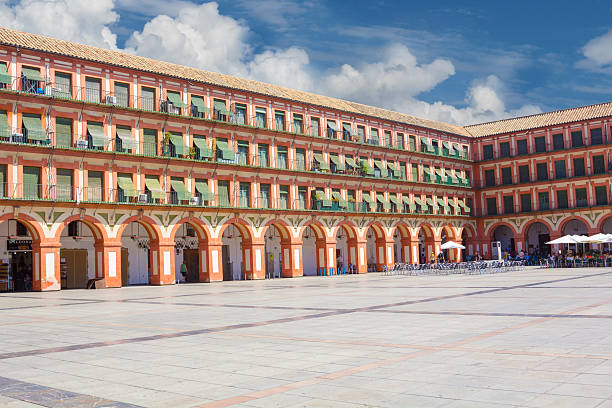 Famous Plaza de la Corredera from the year 1683 Cordoba, stock photo