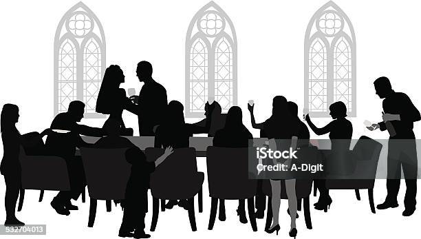 Weddingreception Stock Illustration - Download Image Now - Dining, Illustration, Wedding Reception