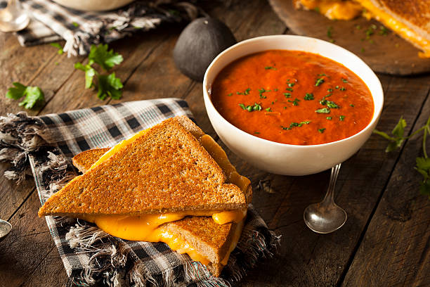 istock Homemade Grilled Cheese with Tomato Soup 532704545