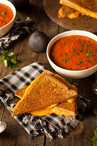 istock Homemade Grilled Cheese with Tomato Soup 532704565