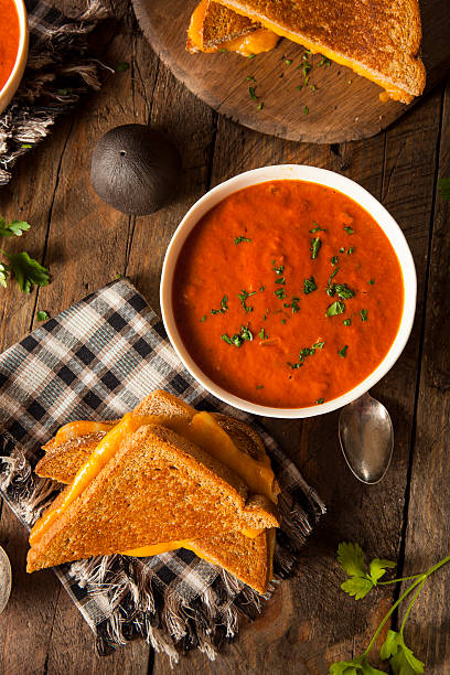 istock Homemade Grilled Cheese with Tomato Soup 532704601