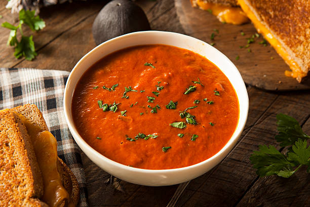 istock Homemade Tomato Soup with Grilled Cheese 532704669