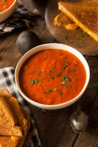 istock Homemade Tomato Soup with Grilled Cheese 532704677