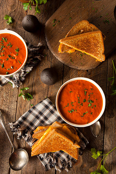 istock Homemade Grilled Cheese with Tomato Soup 532704953