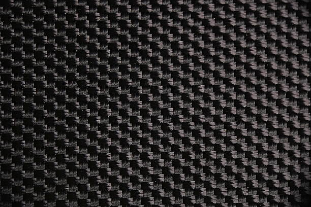 istock Macro photograph of a black nylon fabric 532705953