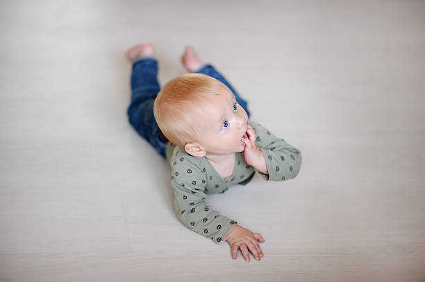 istock Little baby boy at home 532706191