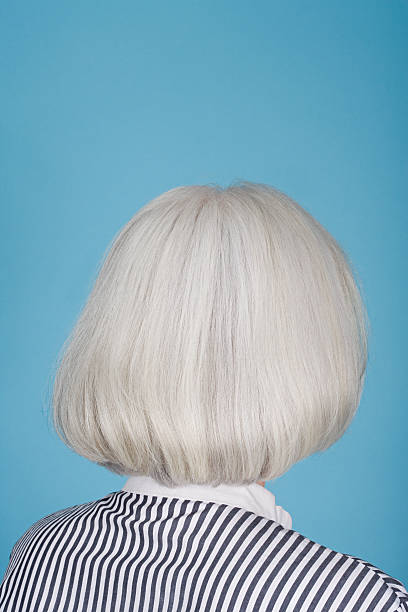 White Hair Rear View Stock Photos, Pictures & Royalty-Free Images - iStock