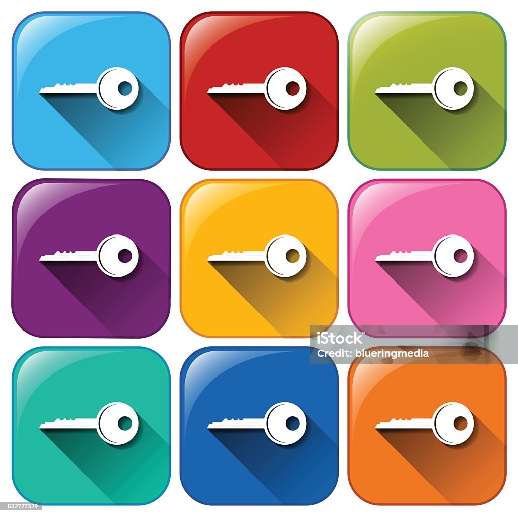 Key Image Button Buttons With Keys Stock Illustration - Download Image Now - 2015 ...