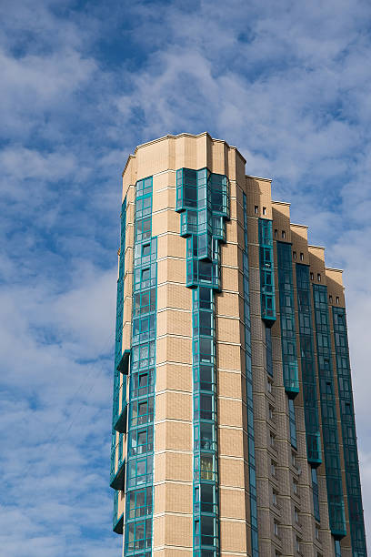 istock Toll building and sky with clouds. Exterior 532727741
