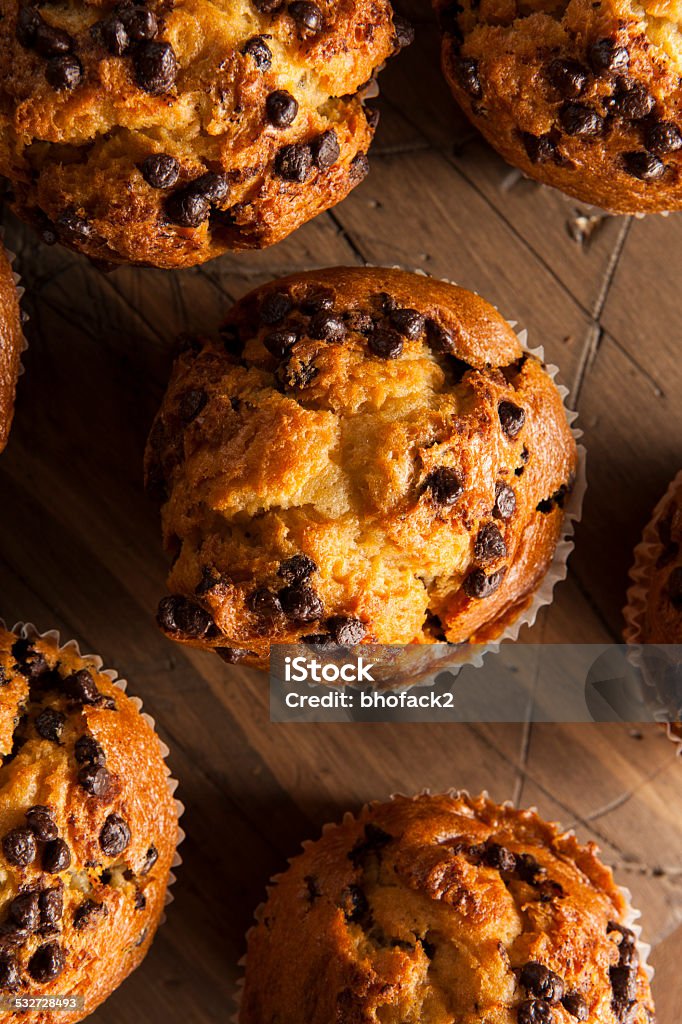 Homemade Chocolate Chip Muffins Homemade Chocolate Chip Muffins Ready for Breakfast 2015 Stock Photo