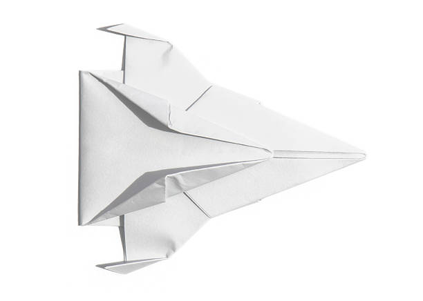 istock Spaceship of paper overhead view 532728561
