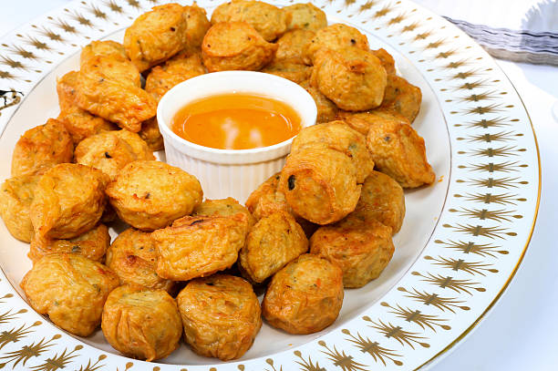 istock Gai-Jor chicken meat filled in bean curd sheet 532729423