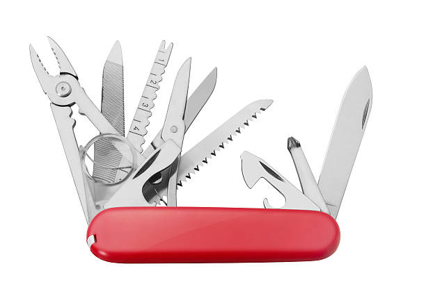 赤軍ナイフマルチ工具 - penknife swiss culture work tool switzerland ストックフォトと画像