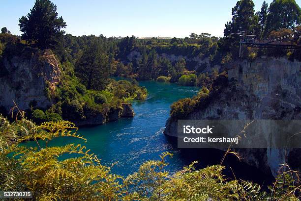 Bungy Jumping Platform Waitako River Taupo New Zealand Stock Photo - Download Image Now