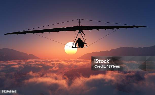 Sports Radical Stock Photo - Download Image Now - Hang-gliding, Paragliding, Sunset
