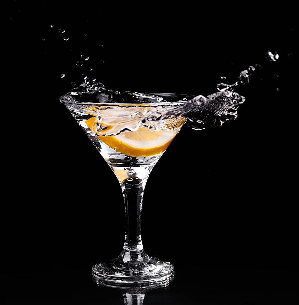 istock Vermouth cocktail inside martini glass over dark background 532750303