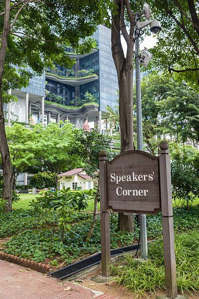 istock Speakers Corner in Singapore With Overhead Cam 532751907