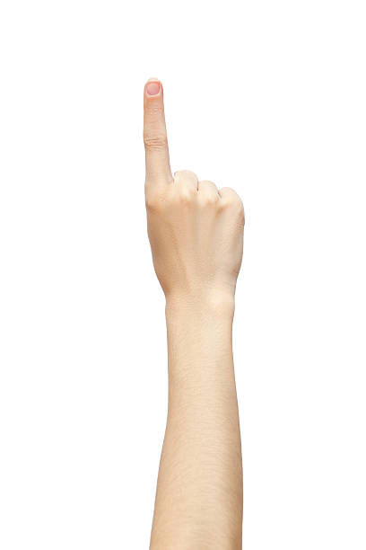istock one finger hand isolated on white background 532753175