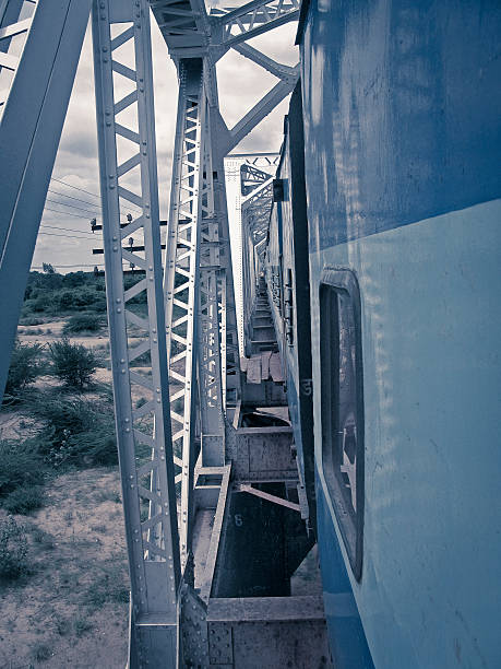 istock Perspective view of a railway on bridge 532754203