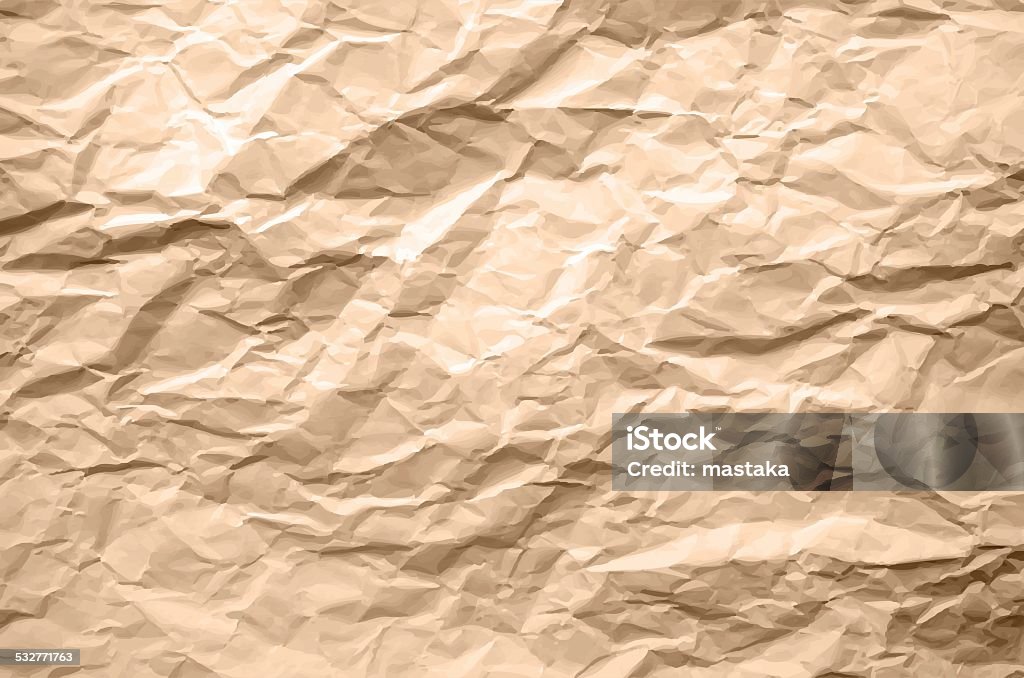 Light Brown Texture of Crumpled Paper Light Brown Texture of Crumpled Paper - Abstract Background Crumpled Paper stock vector